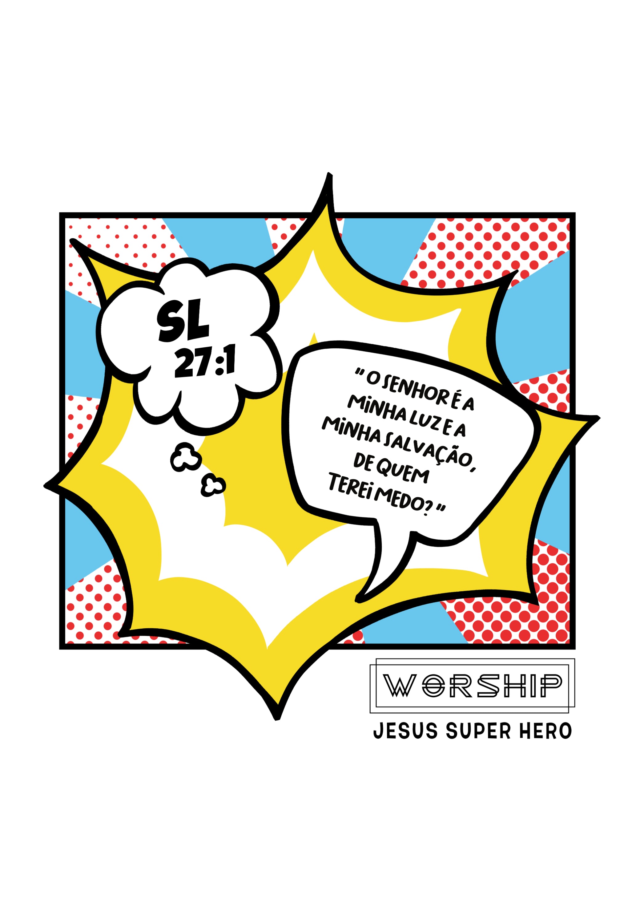 Camiseta Infantil Jesus Super Hero 2 (2 a 14 anos)