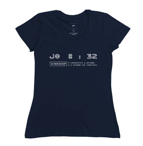 Camiseta - Feminino / AzulMarinho / P