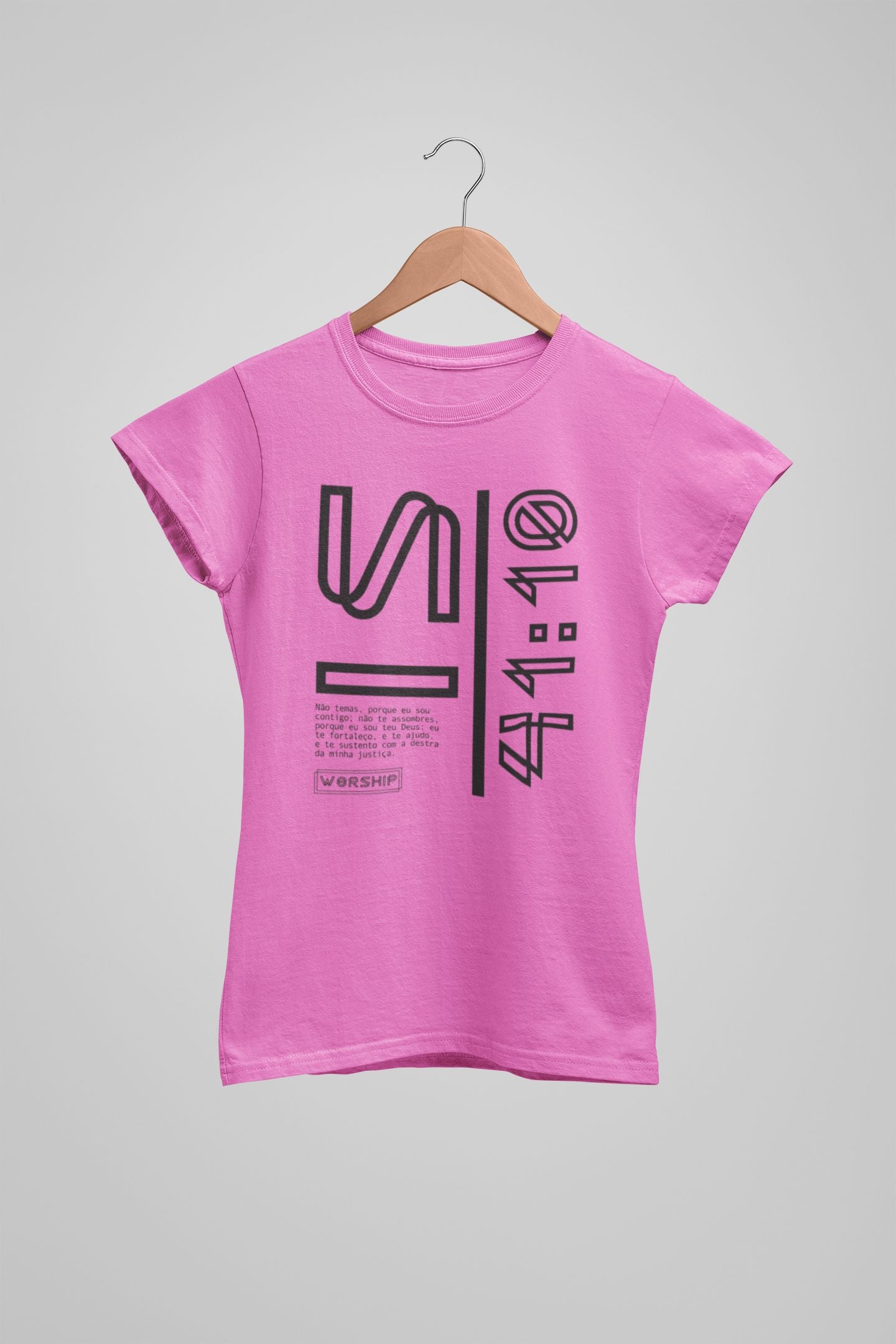 Camiseta Estonada Original 3 Feminina Rosa Claro