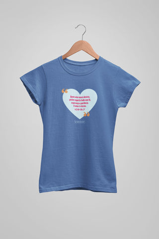 Camiseta Feminina AMOR DE DEUS 1 - estonada e colorida